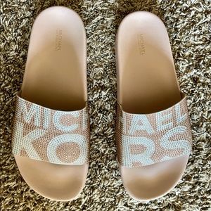 Michael Kors bling slides
